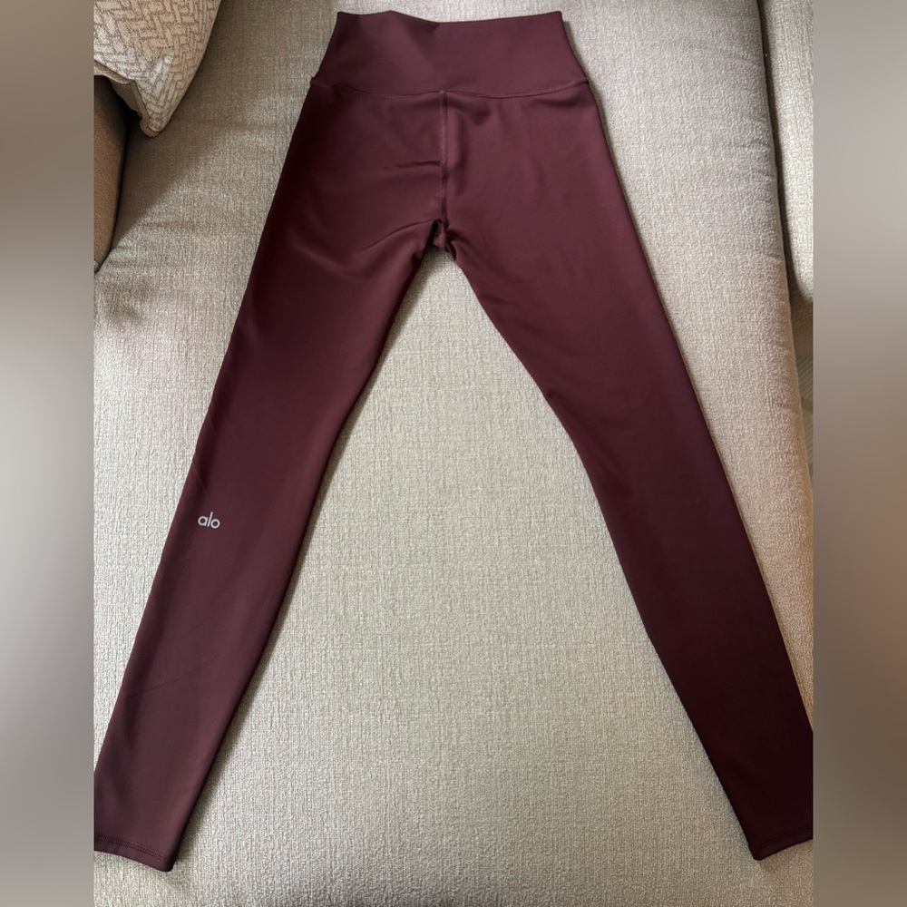 ALO Yoga High-Waist Maroon Leggings